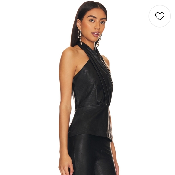 Amanda Uprichard Black Halter Top - Picture 3 of 5